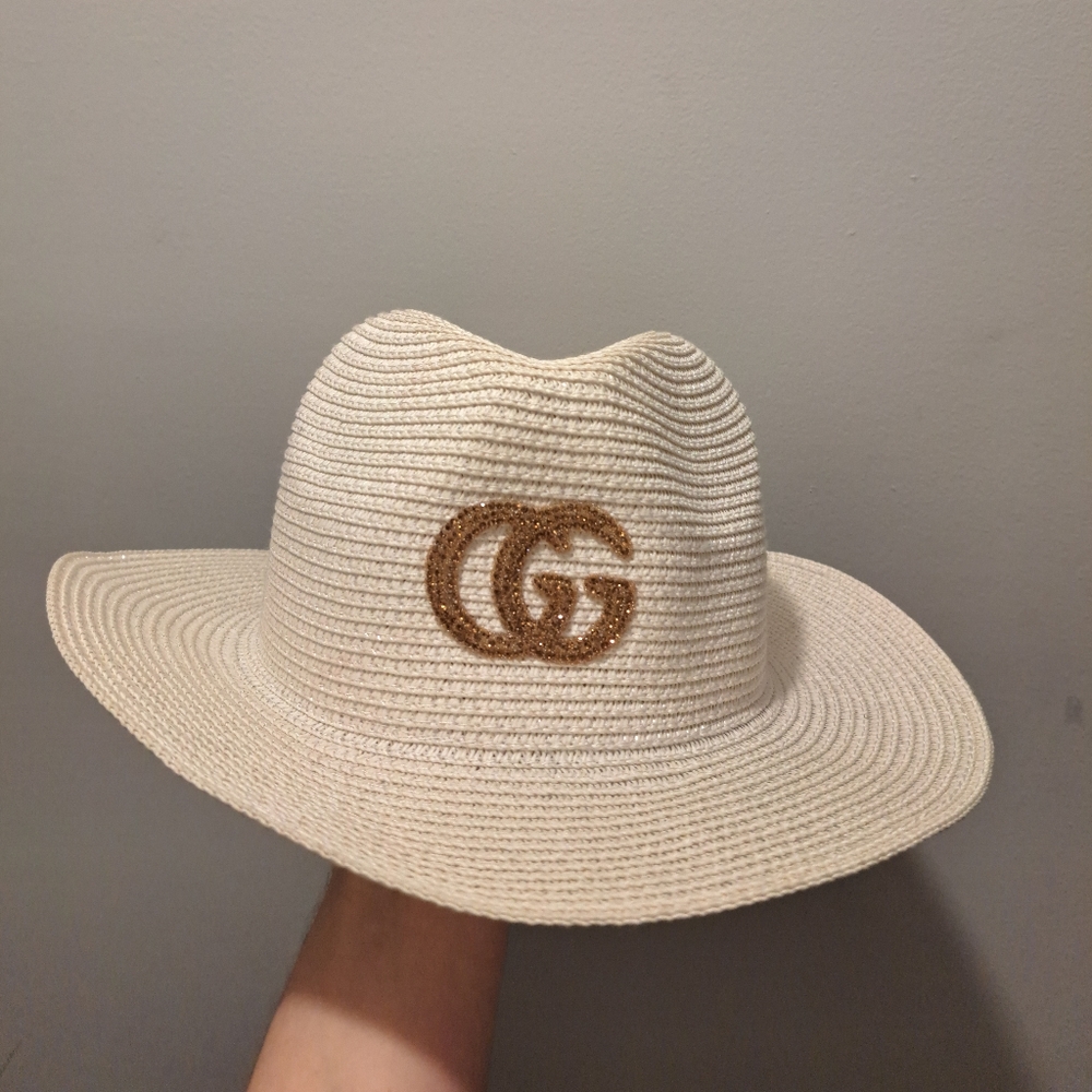 GG Boujee Beach Hat Summer Spring Monogram